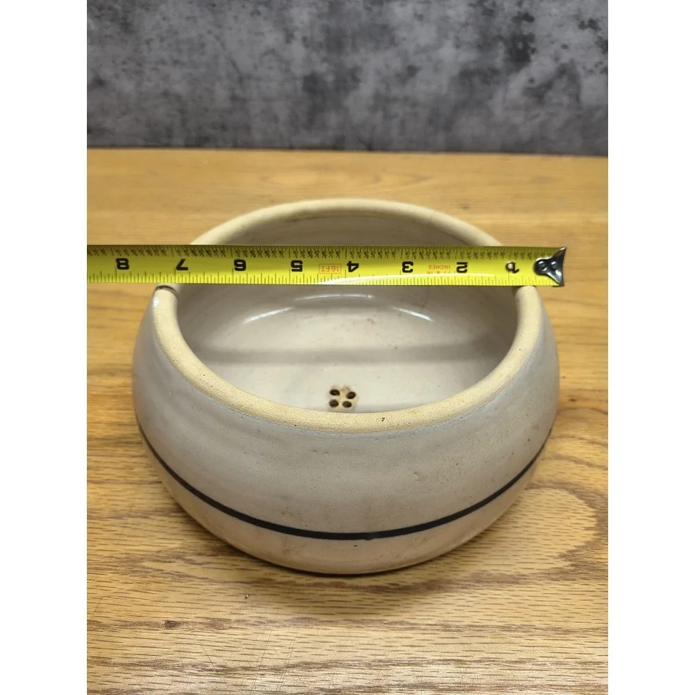 Vintage P.R. Storie Pottery MARSHALL TEXAS Bowl Planter 1980s - Picture 7 of 8